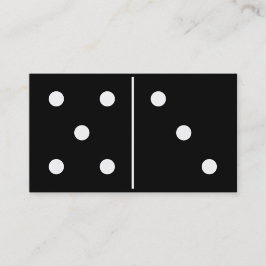 Domino-Spiel-Stück Visitenkarte (Vorderseite)
