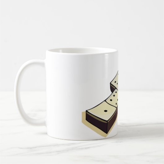Domino-Spiel-Tasse Kaffeetasse (Links)