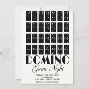 Domino-Spielabend-Einladung Einladung