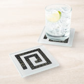 Domino Spiral Glass Untersetzer (Schrägansicht)