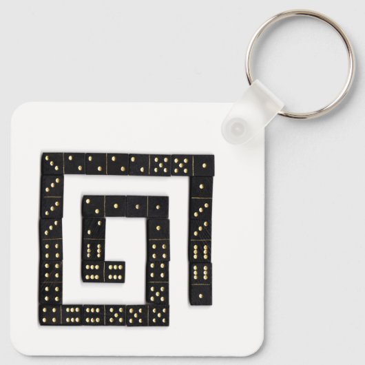 Domino Spiral Schlüsselanhänger (Rückseite)