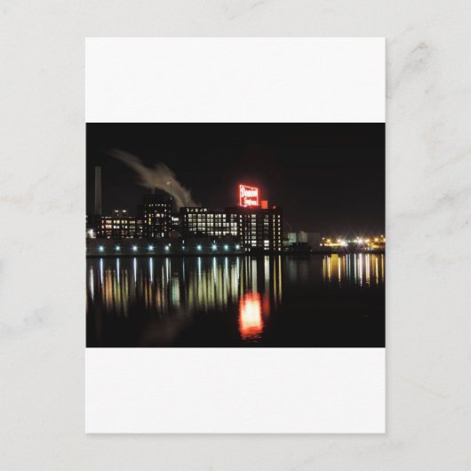 Domino Sugar Baltimore - Nacht Postkarte (Vorderseite)