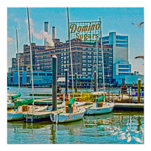 Domino Sugars Factory, Baltimore, Maryland, Poster