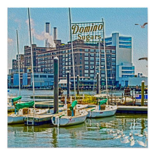 Domino Sugars Factory, Baltimore, Maryland, Poster (Vorderseite)
