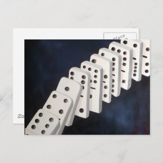 Domino Theory Postkarte (Vorne/Hinten)