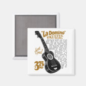 Domino Uke Werbe Magnet (Vorderseite/Rückseite)