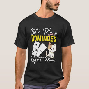 Domino und Katzen Spieler Domino T-Shirt