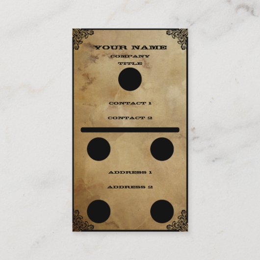 Domino - Visitenkarte (Vorderseite)