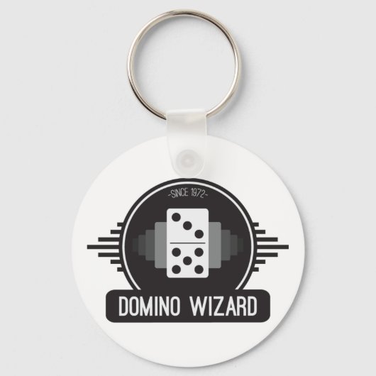 Domino Wizard Offiziell Button Schlüsselanhänger (Vorderseite)