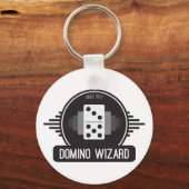 Domino Wizard Offiziell Button Schlüsselanhänger (Vorderseite)