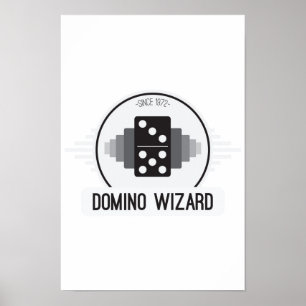 Domino Wizard Offizielles Logo-Poster Poster