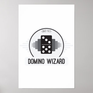 Domino Wizard Offizielles Logo-Poster Poster