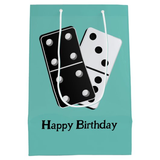 Dominodesign Mittlere Geschenktüte (Rückseite)