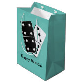 Dominodesign Mittlere Geschenktüte (Rückseite Schrägansicht)