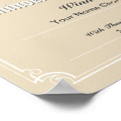 Dominoes Competition Winner's Certificate Poster (Ecke)