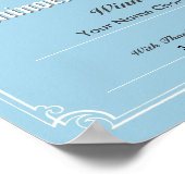 Dominoes Competition Winner's Certificate Poster (Ecke)