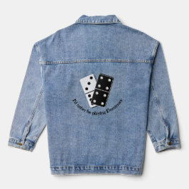 Dominoes Design Denim Jacket Jeansjacke