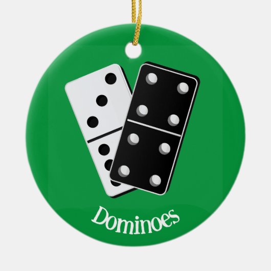 Dominoes Design Ornament (Vorne)
