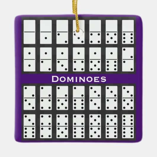 Dominoes Design Ornament (Vorderseite)