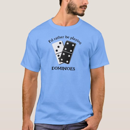 Dominoes Design Tee Shirt T - Shirt (Vorderseite)