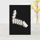 Dominoes Dominoe Game Game Night Karte (Gelbe Blume)