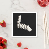 Dominoes Dominoe Game Game Night Serviette (Beispiel)