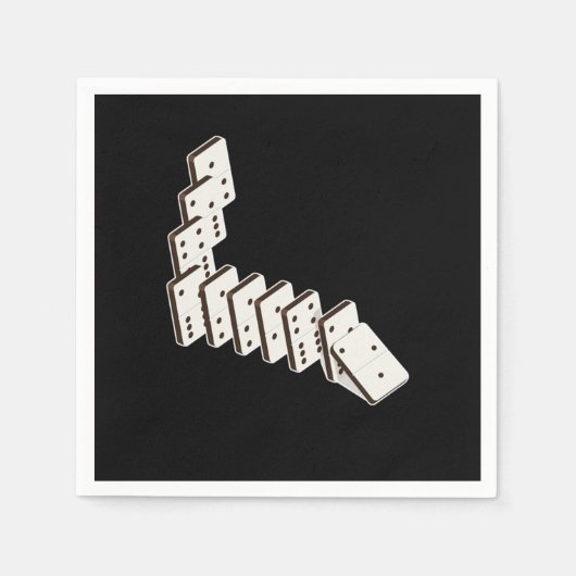 Dominoes Dominoe Game Game Night Serviette (Vorderseite)