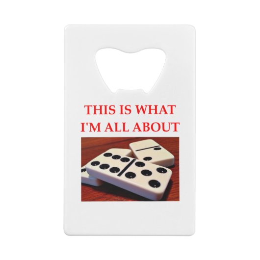 DOMINOES GELDBEUTEL FLASCHENÖFFNER (Rückseite)