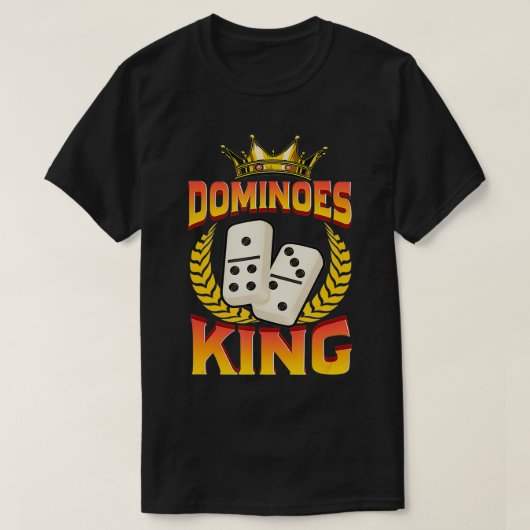 Dominoes King Domino Player Domino Gatus cygnus T-Shirt (Design vorne)