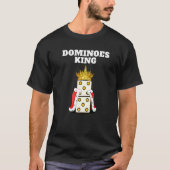 Dominoes King Mens Dominoes Player Boys Dominoes T-Shirt (Vorderseite)