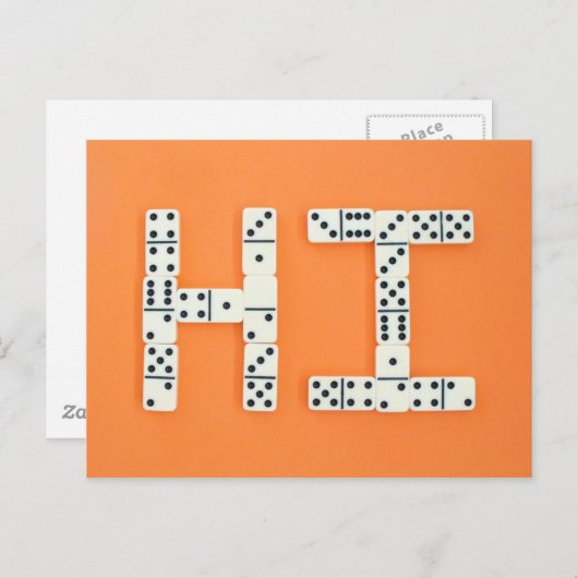 Dominoes Postcard 001 Postkarte (Vorne/Hinten)