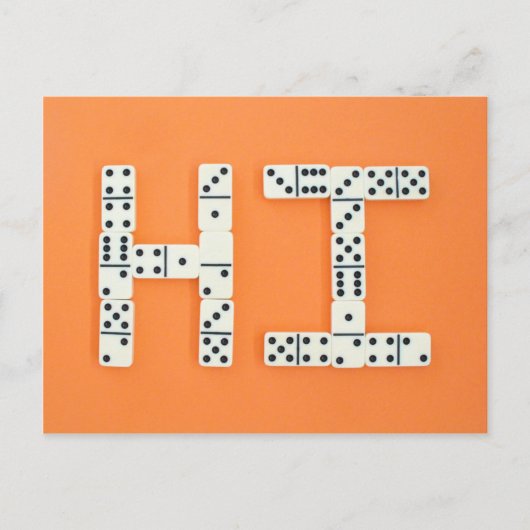 Dominoes Postcard 001 Postkarte (Vorderseite)