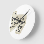 Dominoes Runde Wanduhr (Winkel)