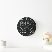 Dominoes Runde Wanduhr (Zuhause)