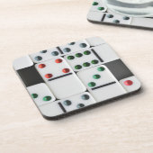 Dominoes Tile Foto Getränkeuntersetzer (Linke Seite)