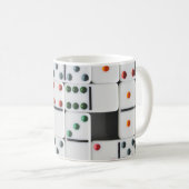Dominoes Tile Foto Kaffeetasse (VorderseiteRechts)