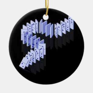 Dominoes Tiles Domino Player Dominoes Lover Strate Keramik Ornament