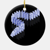 Dominoes Tiles Domino Player Dominoes Lover Strate Keramik Ornament (Hinten)