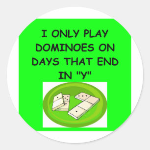 DOMINOESgifts T - Shirts Runder Aufkleber