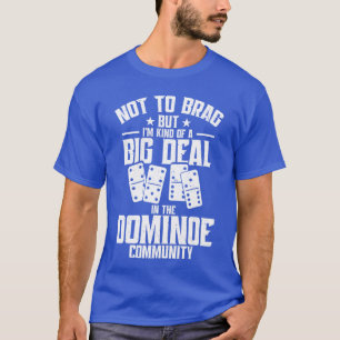 Dominoile-Spiel-EnthusiastDie Königin Domino-Spiel T-Shirt