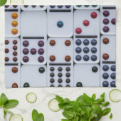Dominos Numbers Game Geschirrtuch (Gefaltet)