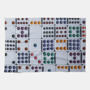 Dominos Numbers Game Geschirrtuch