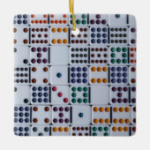 Dominos Numbers Game Keramikornament (Vorderseite)