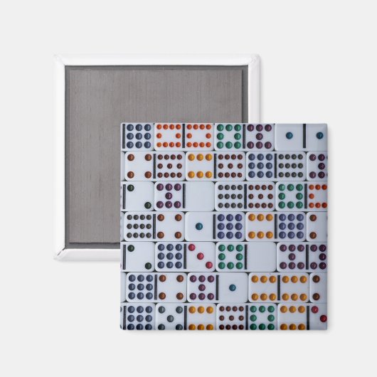 Dominos Numbers Game Magnet (Vorderseite/Rückseite)