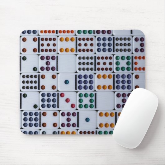 Dominos Numbers Game Mousepad (Mit Mouse)