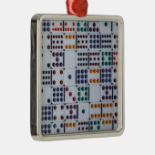 Dominos Numbers Game Ornament Aus Metall (Rechts)