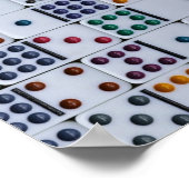Dominos Numbers Game Poster (Ecke)