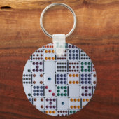 Dominos Numbers Game Schlüsselanhänger (Vorderseite)