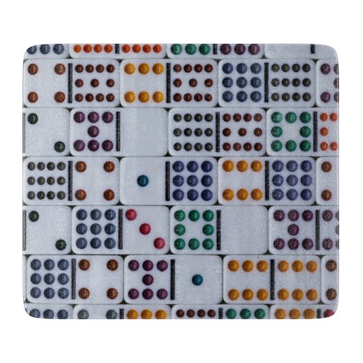 Dominos Numbers Game Schneidebrett (Vorderseite)