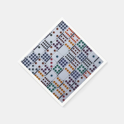 Dominos Numbers Game Serviette (Ecke)